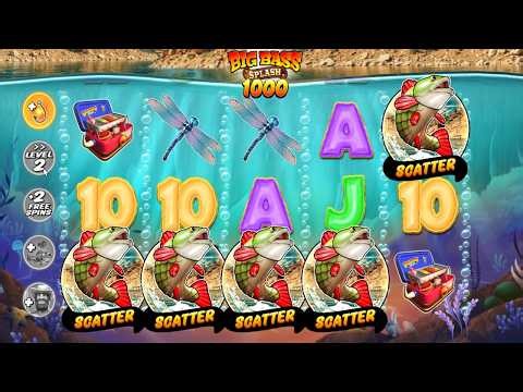BIG BASS SPLASH 1000 EPIC WIN NON STOP BONUS BUY ONLINE CASINO SLOT 20 FREE SPINS