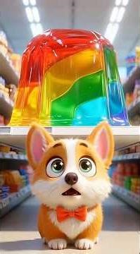 Fluffle the Corgi Brings Home Giant Wobbly Jelly – Sweetest Reward Ever! 🐶🍮💕