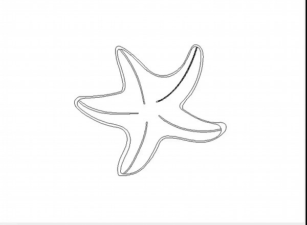 Star Fish Machine Embroidery Pattern Design – Coastal Nautical Outline (instant Download) Sweatshirt Embroidery - Etsy