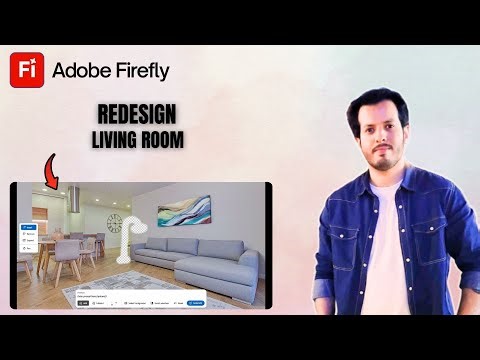 Redesign Living Room With Adobe Firefly | AI Interior Design