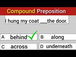 Compound preposition quiz
