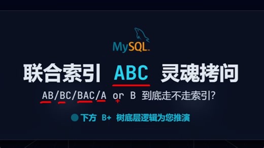 Java高频面试题：ABC联合索引，AB丨BC丨BAC丨A or B 到底走不走索引？