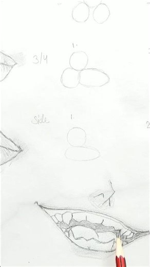 Easy Anime Mouth Drawing Tutorial in 60 Seconds🤯! #anime #shortsfeed #shorts#animeart #art#tutorial
