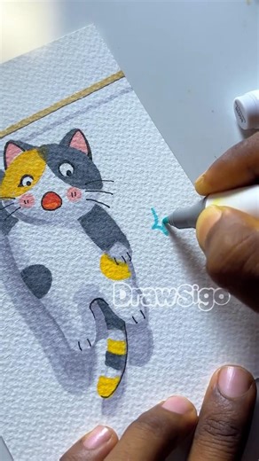 Kitty motivation for body workout 😎🎨 simple coloring for kids