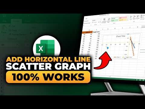 How To Add Horizontal Line in Excel Scatter Graph (FAST & EASY) | 100% WORKS | NO Yapping!