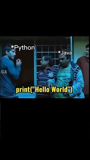 Python vs Java Nowadays Be Like 😂💻 #shorts #java #python #freshers