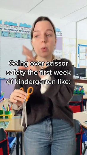 “If you pull out a push pin from the bulletin boards or touch teacher’s grownup scissors, ______” 🤷🏻‍♀️ #kindergarten #teachervoice #teacherpov ￼
