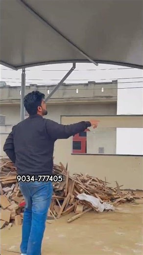 🆕 Grey Pvc Car 🅿️ Tensile Designe☎️9034-777405 #tensilestructures #carparking #parking #homedecor