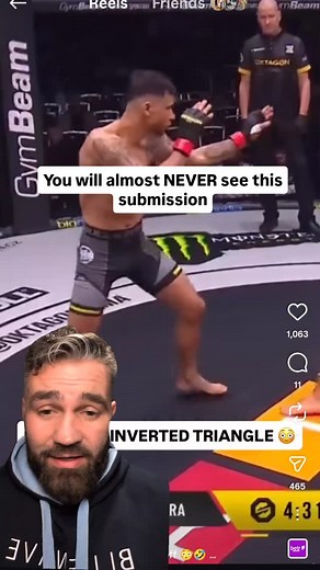 2.4K views · 36 reactions | This might be the submission of the year. An INVERTED TRIANGLE. In the octagon. Absolutely beautiful and rare to see. #jiujitsu #bjj #mma #ufc #fighting #humor | John Maguire | Facebook