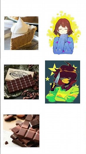 POV: Kris , frisk and chara with their favourite foods #undertale #deltarune #chara