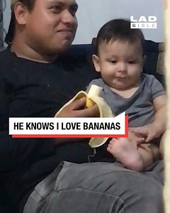 161K views · 836 reactions | He was so sneaky in his attempt to get a bite of this banana  | GOODLAD | Facebook