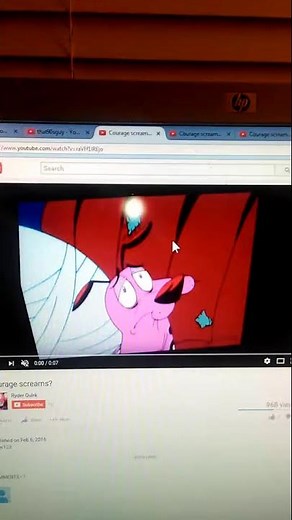 Courage screaming from courage the cowardly dog show night at the Katz motel dub