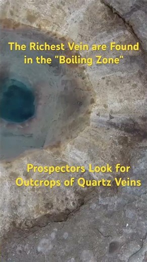 The richest gold veins form where hydrothermal fluids boil and drop gold fast. #goldprospecting #map