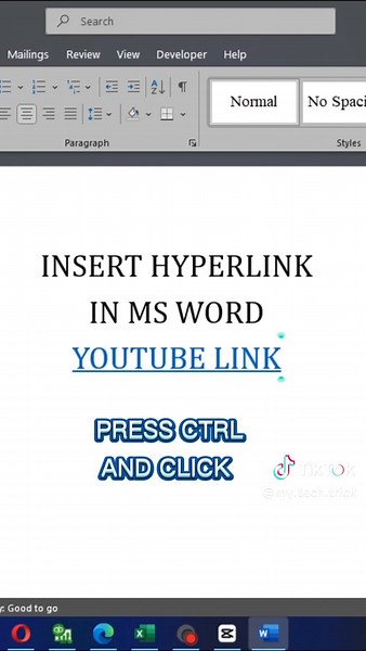 Insert any link in Microsoft word with this simple trick #microsoftoffice #msword #pctricks #tutorial #fyp
