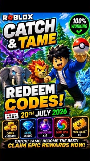 Catch and Tame Codes UPDATED | Catch and Tame Redeem Codes