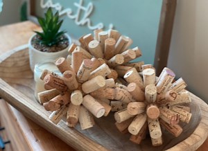 DIY Cork Ball Decor | MO Wines