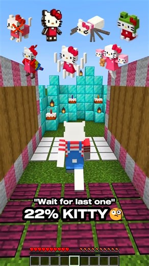 Hello kitty jump challenge 🥰😍 #minecraft #shorts #short