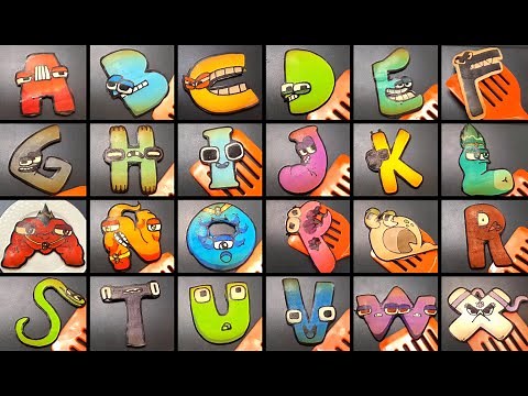 Drawing Alphabet Lore (A-Z...), pancake art challenge, abcdefghijklmnopqrstuvwxyz