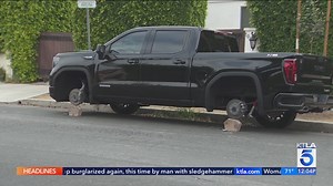 Resident: Thieves have stolen driver's side tires from 'at least a dozen' cars in L.A. neighborhoods