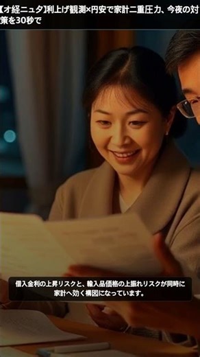 【オ経ニュ夕】利上げ観測×円安で家計二重圧力、今夜の対策を30秒で