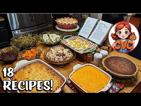 18 Thanksgiving Recipes - Old Fashioned Southern Cooking - Step by Step - How to Cook Tutorial