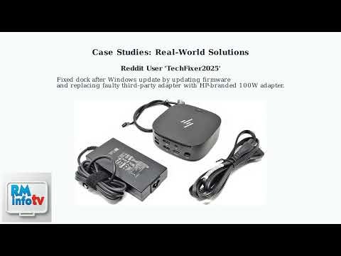 How To Fix HP Docking Station G5 Power Button Not Working – Power Supply Troubleshooting Guide