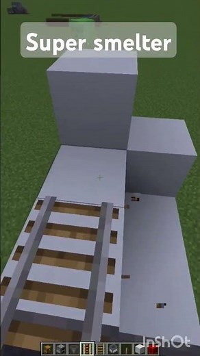 Minecraft Super Smelter: Simplest, Automatic, ANY SIZE! #minecraft #minecraftshort #tutorial