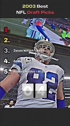 Top 5 NFL Draft Picks From 2003 Ranked!