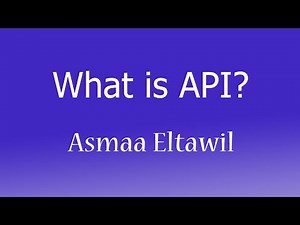 What is an API? - واجهة برمجة التطبيقات