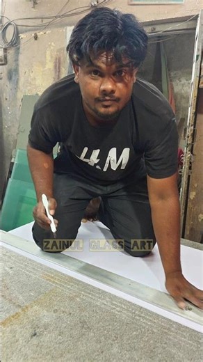 यह क्या कर दिया भाई | LED mirror बनवाना था| zainul Glass art| light mirror glass installation. Surat