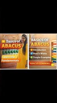 Basics of Abacus @ Part 2 Watch series wise videos #abacus #crashcourse #shorts #viral #trending