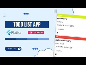 Building a ToDo List App with Flutter, Appwrite, and Riverpod: A Step-by-Step Guide | Part - 02