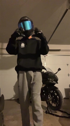 Solo Dance Moves by a Biker