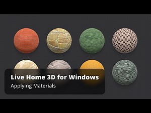 Applying Materials - Live Home 3D for Windows Tutorials