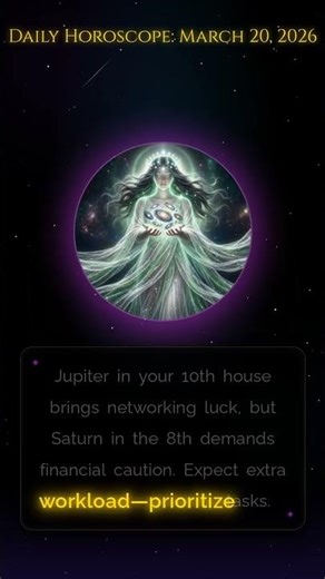 VirgoHoroscope March 20 2026: Jupiter’s Career Lifeline! ⭐ #shorts #viral