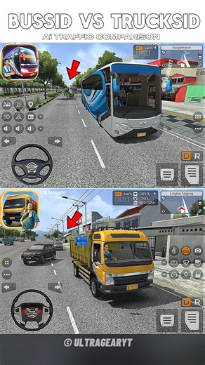 bus simulator indonesia vs truck simulator indonsia any traffic difference?🧐