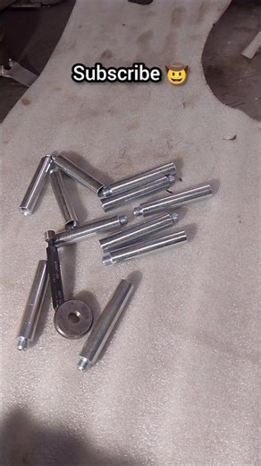 M10 x 1 pitch threading | grease & zinc plated finish #machine #youtube #shorts #lathe