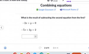 Combining equationsGoogle Classroom 저 fi'Microsoft Teams 조Wh... | Filo