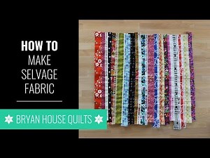 How to Make Selvage Fabric, with Rebecca Bryan
