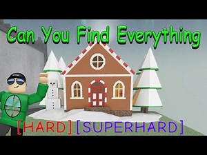 CAN YOU FIND EVERYTHING Gingerbread House Update Roblox