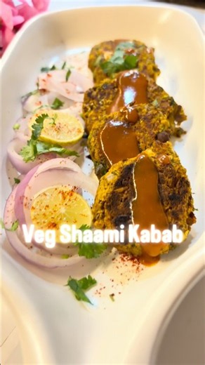veg shami kebab 🌿✨ #kabab #veg #eating #healthy