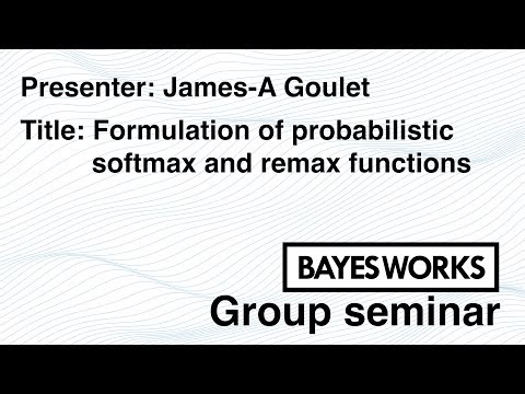 Formulation of probabilistic softmax and remax functions