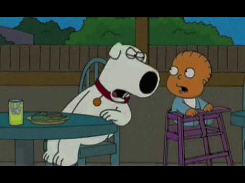 Brian yells at baby (Ash baby screaming meme)