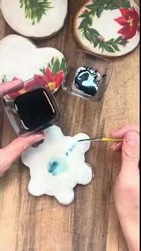 Christmas Cookie Paintings! #christmascraft #christmascookies #paintingoncookies
