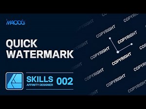 Affinity Designer Skills 002 - Quick watermark