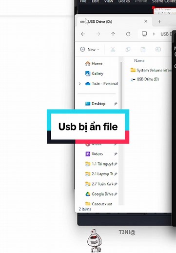 Sửa lỗi USB bị ẩn file trên laptop đơn giản
