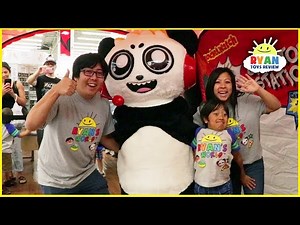 Ryan's First Fan Meet up family fun event   Meet Combo Panda In Real Life!!! - Videos For Kids