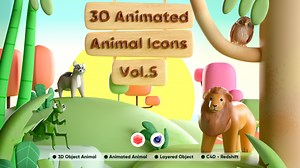 3D Animated Animals Vol. 5