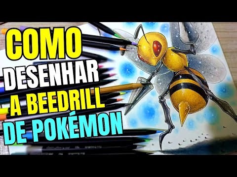 Como desenhar a Beedrill do Pokémon | Speed Draw + Pintura