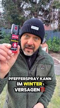 Pepper spray vs. cold!